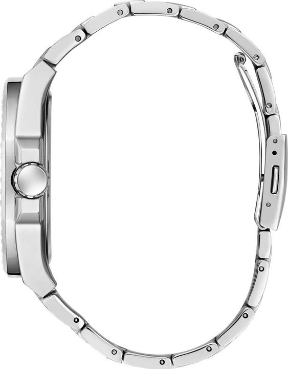 Produktbild Guess P SLV CS W/ CRYS / BLK GLITZ MF DL / P SLV BRCT W/ CRYS Armbanduhr (46 mm)