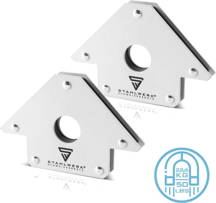 Actual product image Stahlwerk 2 Ã— magnetic angle welding angle 22.6 kg / 50 lbs