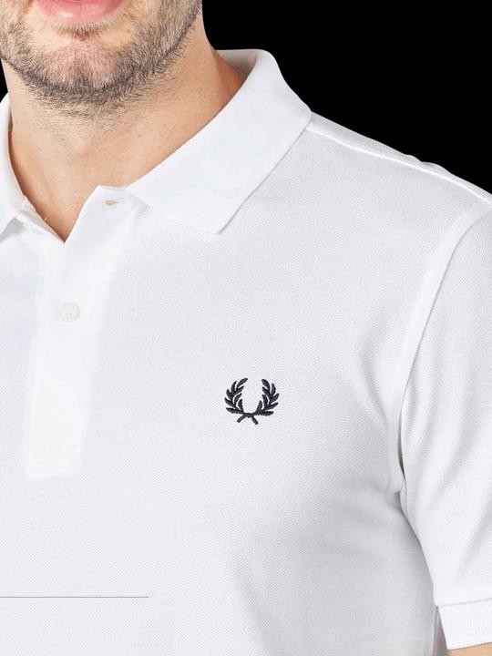 Actual product image Fred Perry Plain Polo Shirt white (XL)