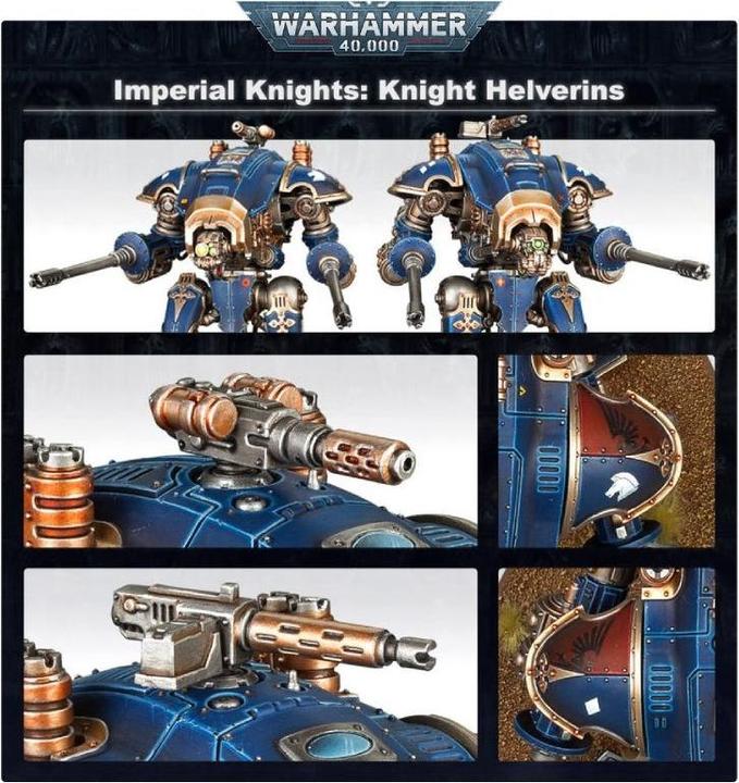 Actual product image Games Workshop Warhammer 40,000 - Imperial Knights Knight Armigers (Plastic)