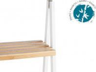 Image du produit Berilo Etagère d'escalier 4 étagères bambou blanc