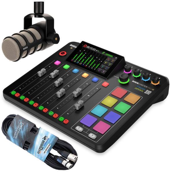 Produktbild RØDE Rodecaster Pro II Station mit Podmic mit Kabel (Studio- und Livemixer)