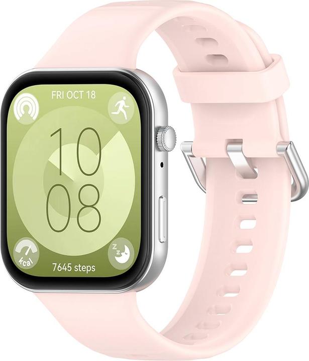 Techsuit - Watchband (W061) - Huawei Watch Fit 3 - Pink (Silikon)