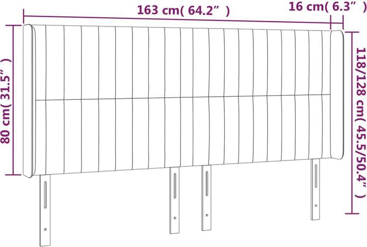 Produktbild VidaXL Aneska (163 x 16 x 128 cm)