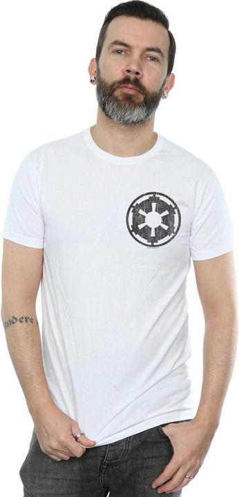 Immagine prodotto Star Wars The Mandalorian Galactic Empire Insignia Breast Print Maglietta Uomo (4XL)