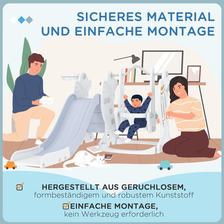 Produktbild Aiyaplay Kinderschaukel mit Rutsche und Ball