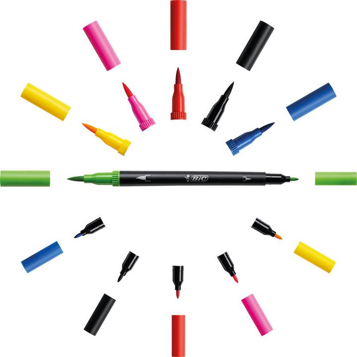 Image du produit Bic DUALTIP PASTEL CFP - Crayons-feutres (Multicolore, 6 x)