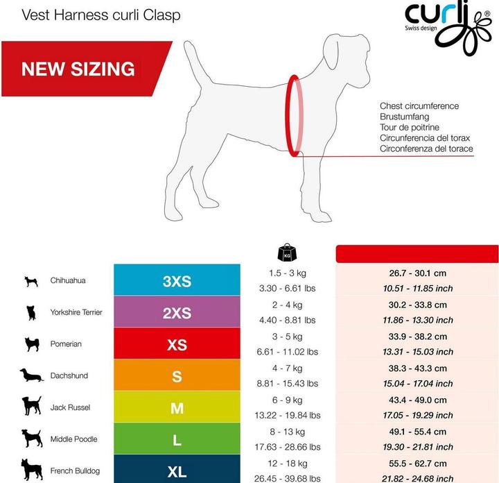Actual product image Curli Vest Geschirr Air-Mesh LE25 L Comic schwarz (L, Dog, General)