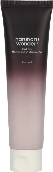 Actual product image Haruharu Wonder Wonder Black Rice Moisture Soft Cleansing Gel 100ml - Fermented Black Rice Face Wash Foam Cleanser (Gel, 100 ml)