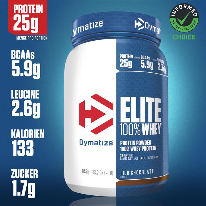 Actual product image Dymatize Elite 100% Whey (Chocolate, 1 pcs., 942 g)