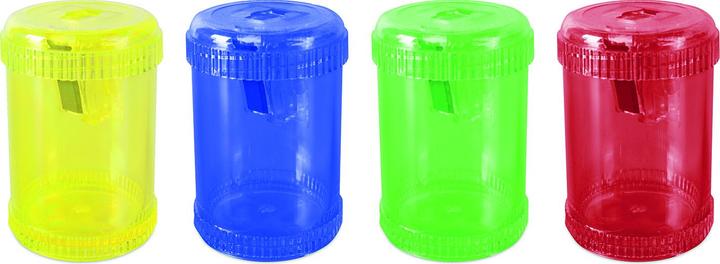 Actual product image Donau Pencil sharpener, plastic, 1 hole, large box, assorted colours