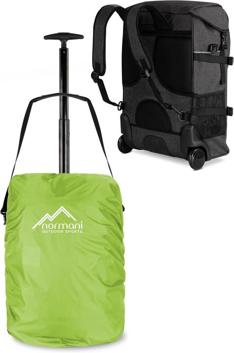 Normani Rucksack mit Trolleyfunktion 37 L und Regenüberzug (37 l, Handgepäck (bis 50l))