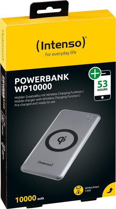 Actual product image Intenso Qi Powerbank (10000 mAh, 5 W, 37 Wh)