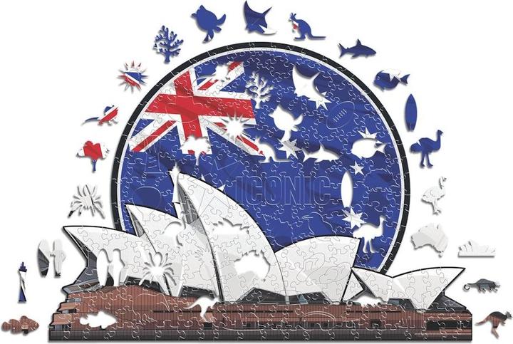 Iconic Opernhaus Sydney - Monument Holz Puzzle Grösse L (500 Teile) (500 Teile)