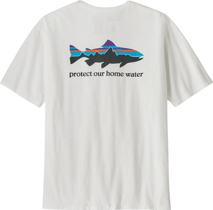 Actual product image Patagonia Men's Home Water Trout Organic T-Shirt - White -XL (XL)