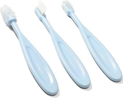 Babyono Zahnbürste Blau 3 Stück (3 x)