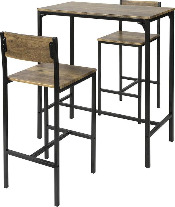 Actual product image SoBuy Bar table with 2 stools (89 x 45 x 100 cm)
