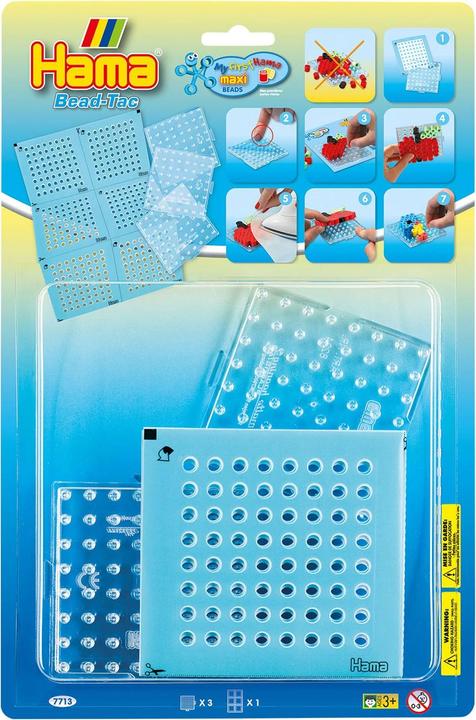 Produktbild Hama Perlen Bead-Tac Strijkkralenbordjes Maxi, 3st.