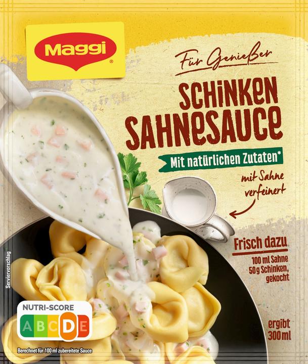 Produktbild Maggi FÜR GENIESSER Schinken Sahnesauce, ergibt 300ml