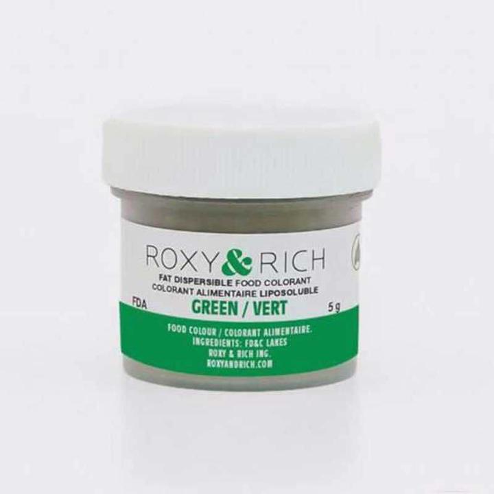 Roxy & Rich Fettlösliche Pulverfarbe Grün für Schokolade