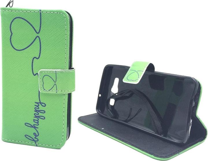 Actual product image König Design Protective Case for Samsung Galaxy A3 Be Happy Green Case Cover + 1 Armour Protection Glass New (Samsung Galaxy A3)