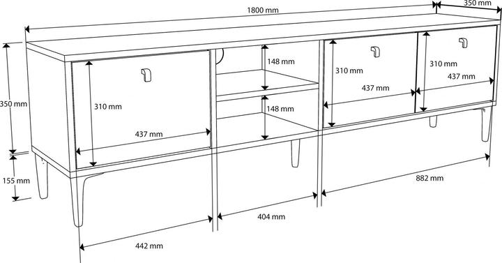Image du produit Kalune Design Vision (180 x 45.5 x 35 cm)