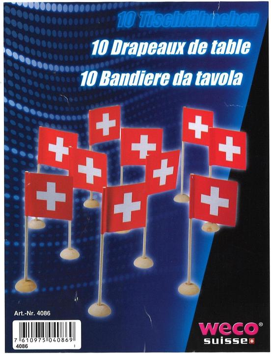 Image du produit Weco Drapeaux de table suisses