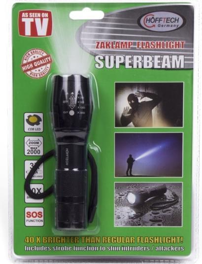 Actual product image Höfftech Torch Tactical Superbeam - 5W (260 lm)
