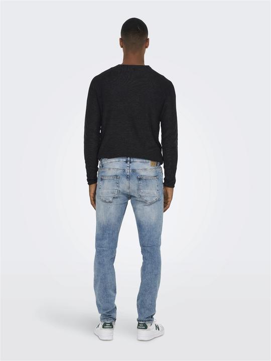 Actual product image Only & Sons ONSLoom Blue Wash Slim Fit Jeans (W28/L30)