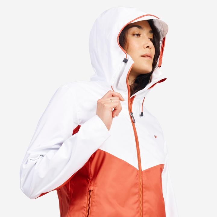 Immagine prodotto Tribord Women’s sailing waterproof jacket - Sailing 100 white orange (L)