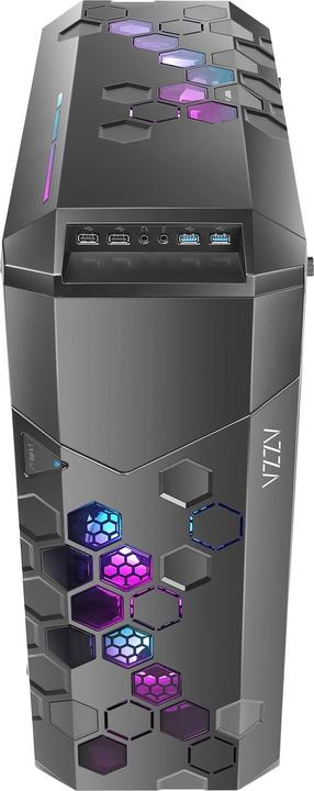 Actual product image Azza Geh Fulltower ATX Storm 6000B ARGB(Win-Glass,4xRGB)2xUSB (mATX, ATX, E-ATX)