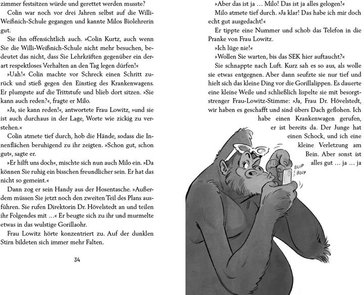 Produktbild Hilfe, meine Lehrerin ist ein Gorilla (Deutsch, Meike Haas, Jan Reiser, 2024)