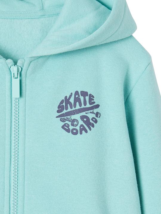 Image du produit Vertbaudet Jungen Kapuzensweatjacke BASIC mit Recycling-Polyester (128)