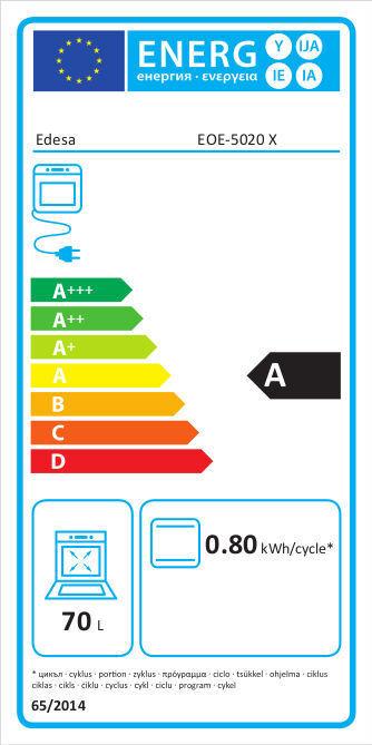 Label énergétique EOE-5020 X