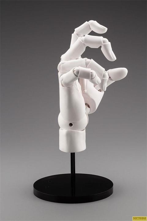 Actual product image Kotobukiya Takahiro Kagami PVC Artist Support Item Hand 1/1 Model/R White 21 cm