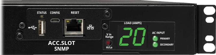 Immagine prodotto Eaton Tripp Lite Series PDU commutata ATS 200-240V 16/20A 8 C13 2 C19 C20 Orizzontale 1URM