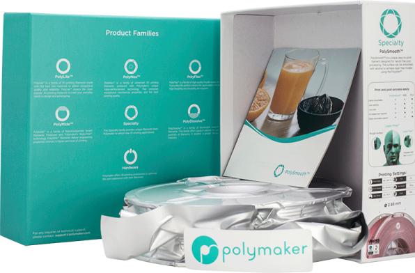 Produktbild Polymaker Filament PolySmooth 1612151 1. (PVB, 1.75 mm, 750 g, Pink)