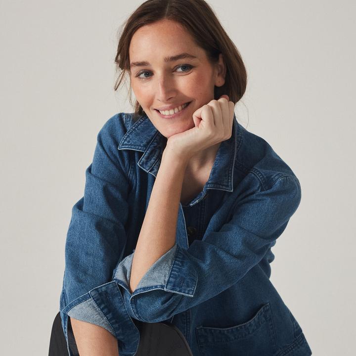 Actual product image La Redoute Collections Signature denim jacket with buttons (L)