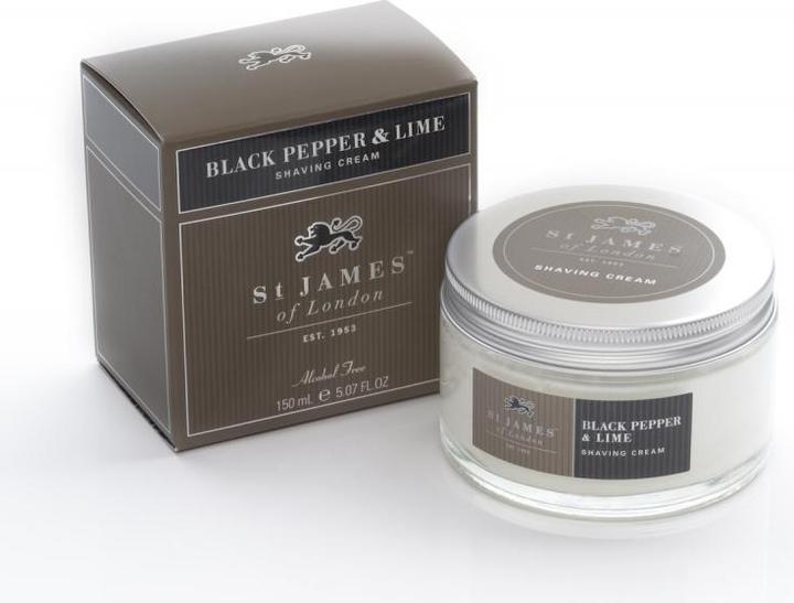 St. James of London Rasiercreme Black Pepper & Lime (150 ml, Rasiercreme)