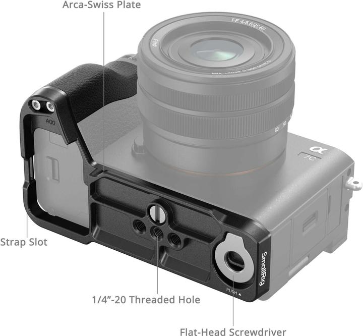 Actual product image SmallRig L-Shape Mount Plate with Silicone Handle 4797 (Grip)
