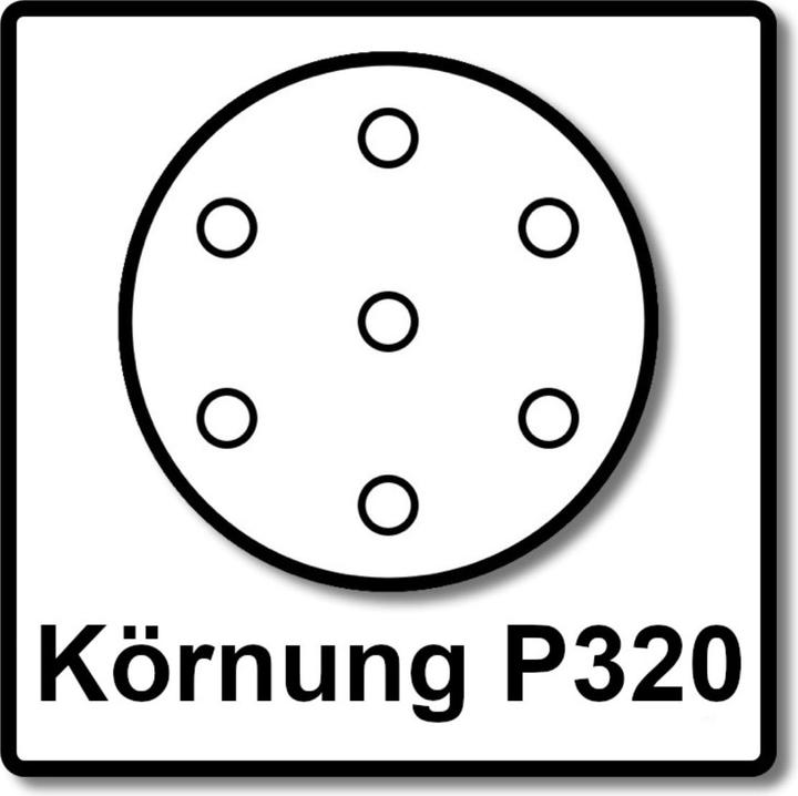 Image du produit Makita Papier abrasif Velcro 125 mm K 320 100 pces ( 2x P-43692 ) pour DBO BO DCW DWE GEX PEX SXE BOS (K320)
