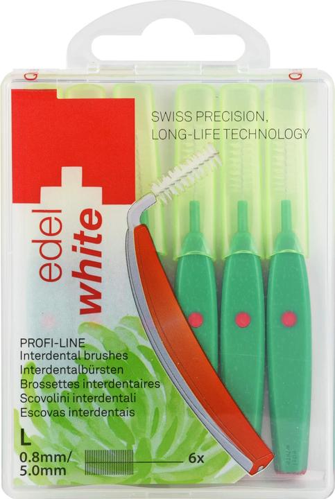 Edel + White Interdentalbürsten L 0.8mm 6 Stk. (6 x, 0.80 mm)