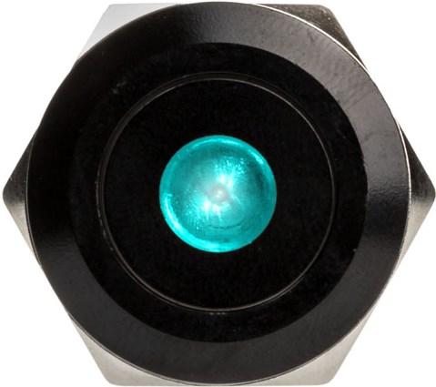 Produktbild DimasTech Vandalismusschalter/-taster 22mm, Blackline Dot - RGB