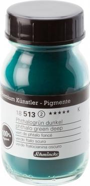 Actual product image Schmincke Pigment phthalo green dark (Green, 100 ml)