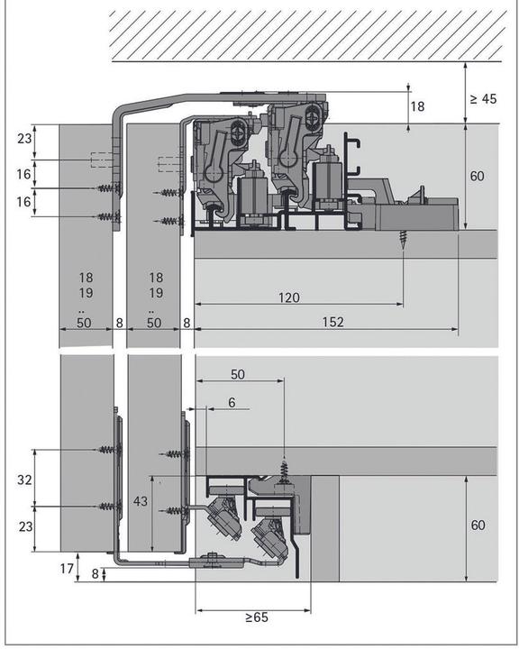 Produktbild Hettich Schiebetürbeschläge TopLine XL, Forslide
