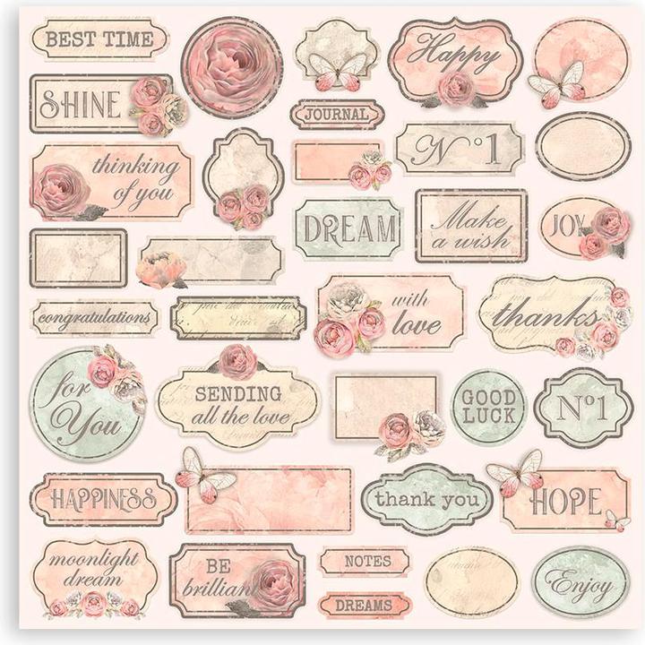 Actual product image Stamperia Shabby Rose" scrapbooking pad (190 g/m², 10 x)