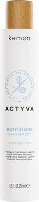 Kemon Actyva Nutrition Shampoo Feuchtigkeitsspendend und schützend für Haut und trockenes Haar mit Hafer (Flüssiges Shampoo)