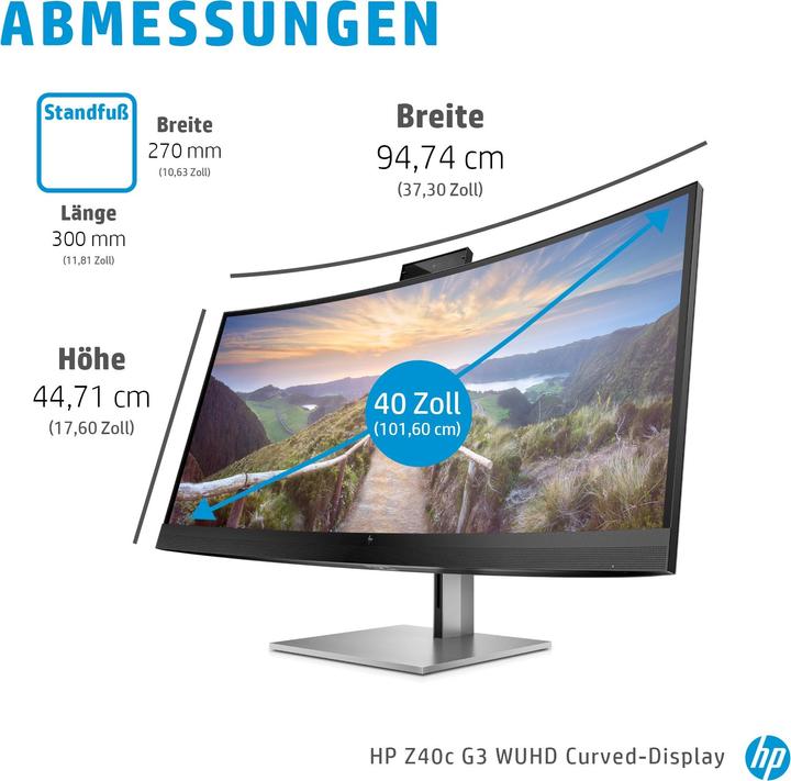 Actual product image HP Z40c G3 (5120 x 2160 pixels, 39.70")