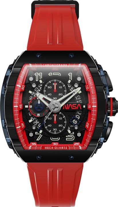 Actual product image Nubeo NB-6024-NAS-03 Men's watch Magellan NASA Chronograph Limited 48mm 5ATM