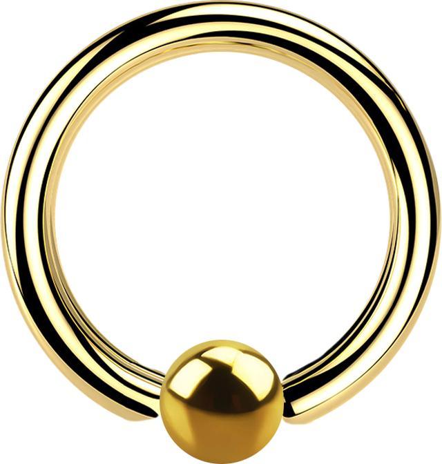 Immagine prodotto Star Piercing Anello di chiusura a sfera placcato oro (Acciaio chirurgico 316L, senza ottone)